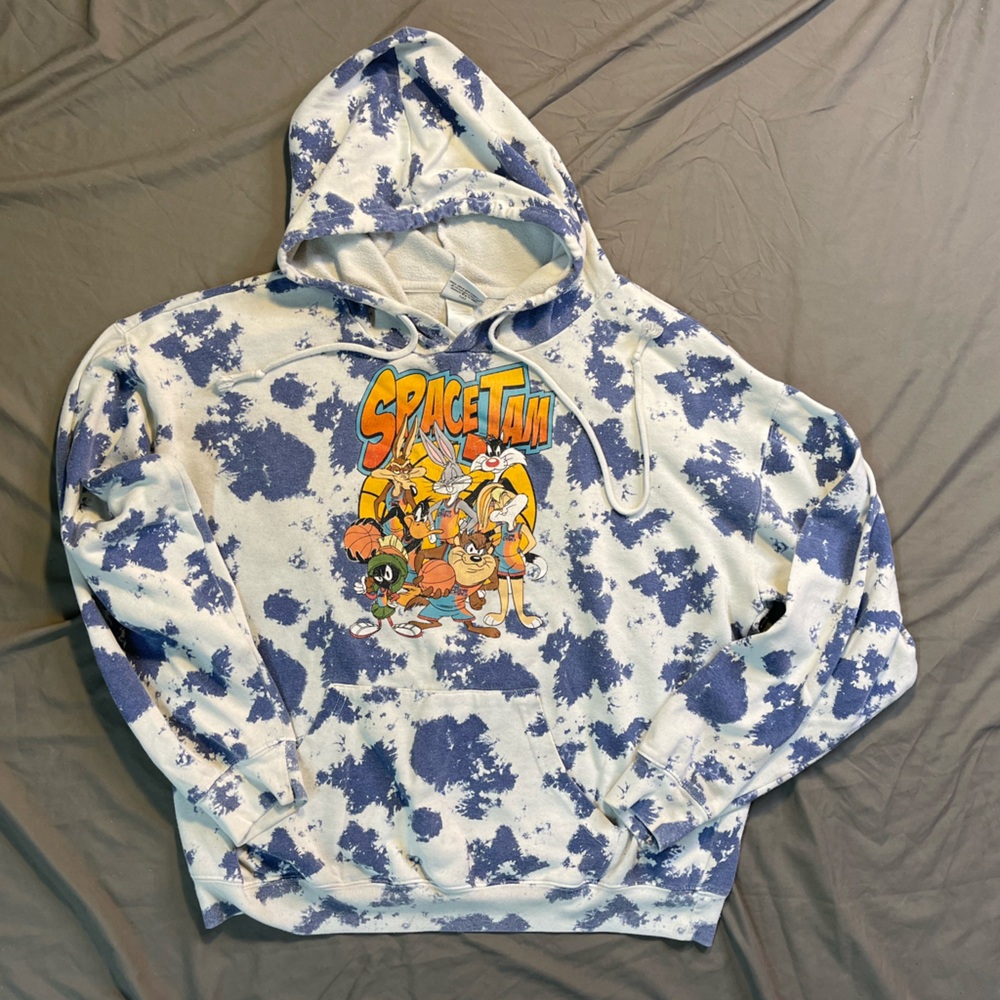 Warner Bros. Looney Tunes Space Jam A New Legacy Toon Squad Tie Dye Hoodie Large